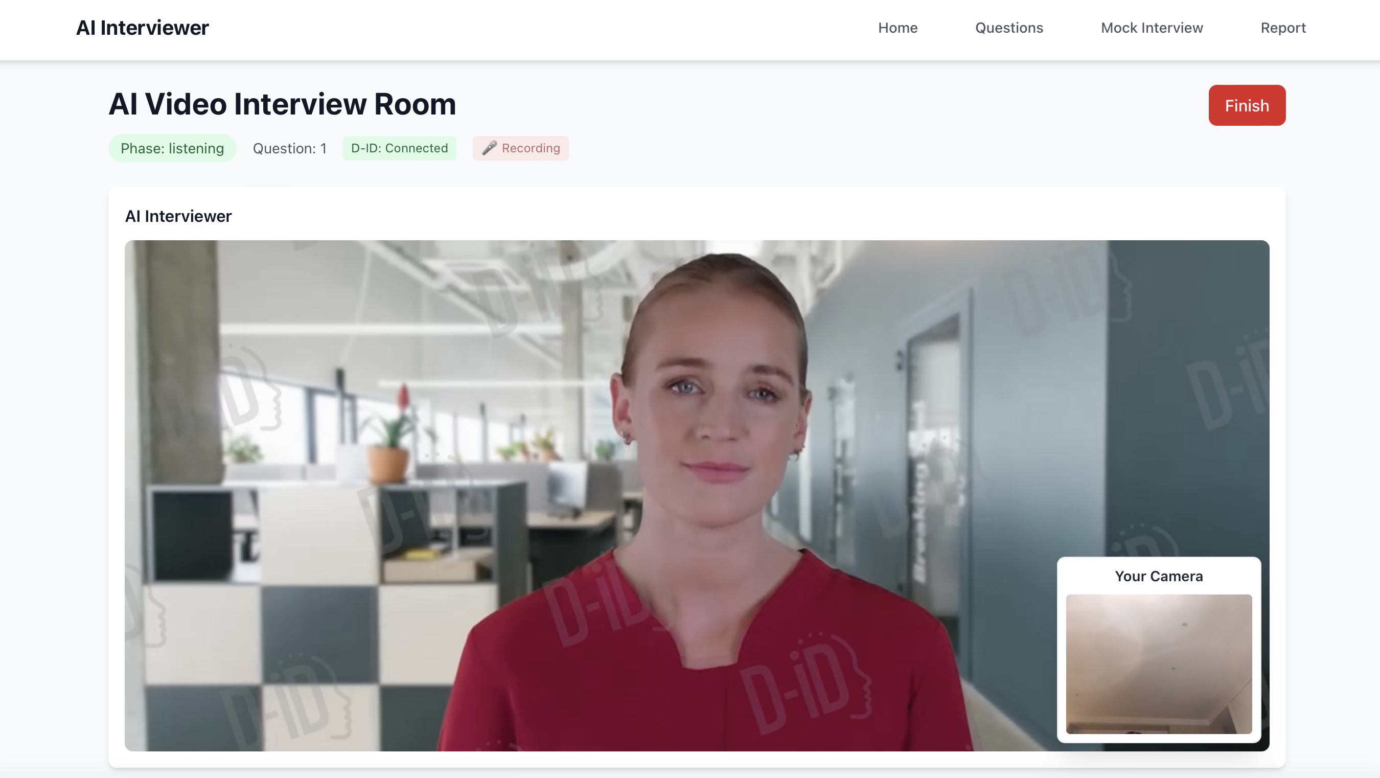 AI Interview Platform Screenshot 4